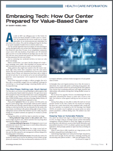 Embracing Tech: How Our Center Prepared for Value-Based Care